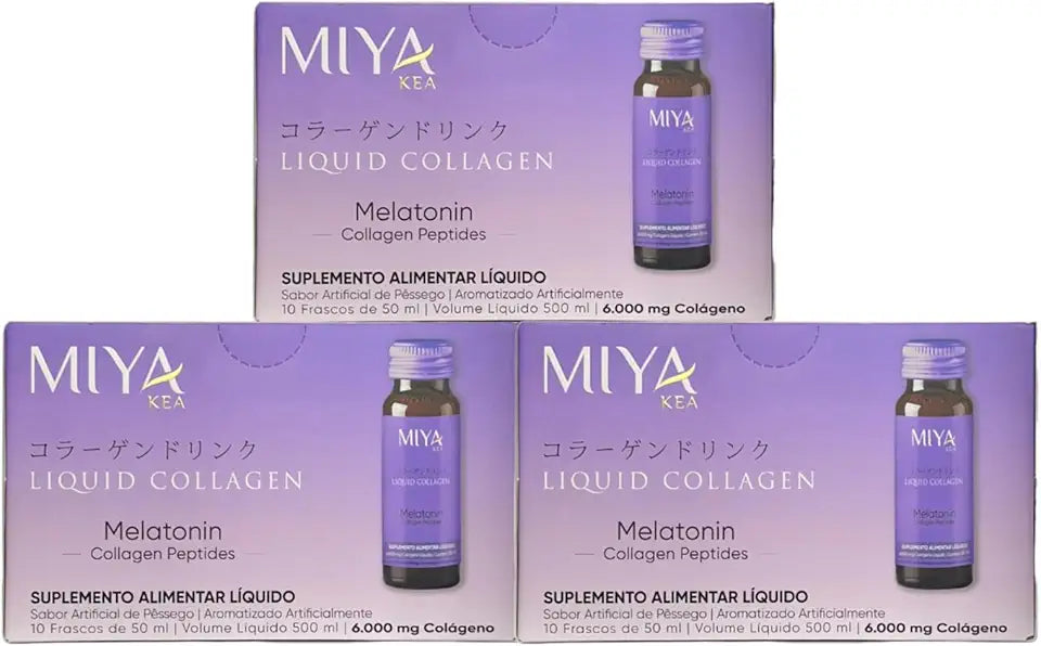Liquid Collagen with Melatonin 30 Shots 6000mg Peach Flavor Supplement Q395