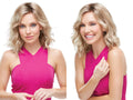 Dark Brown Dark Auburn Wavy Straight Wigs E90375