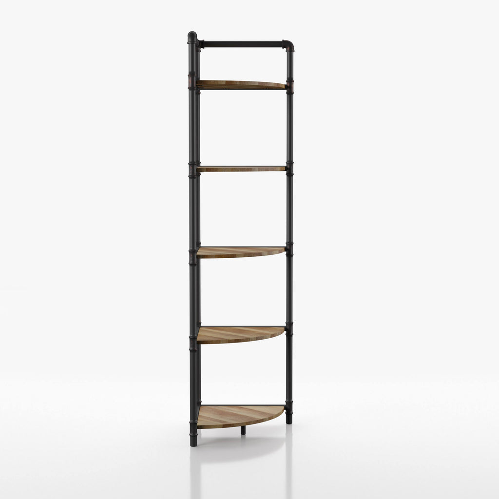 Sand Black 4-Tier Corner Bookcase U112125