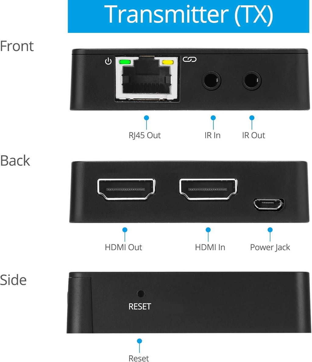 HDMI Extender Ethernet to HDMI Adapter 164ft 1080p S971