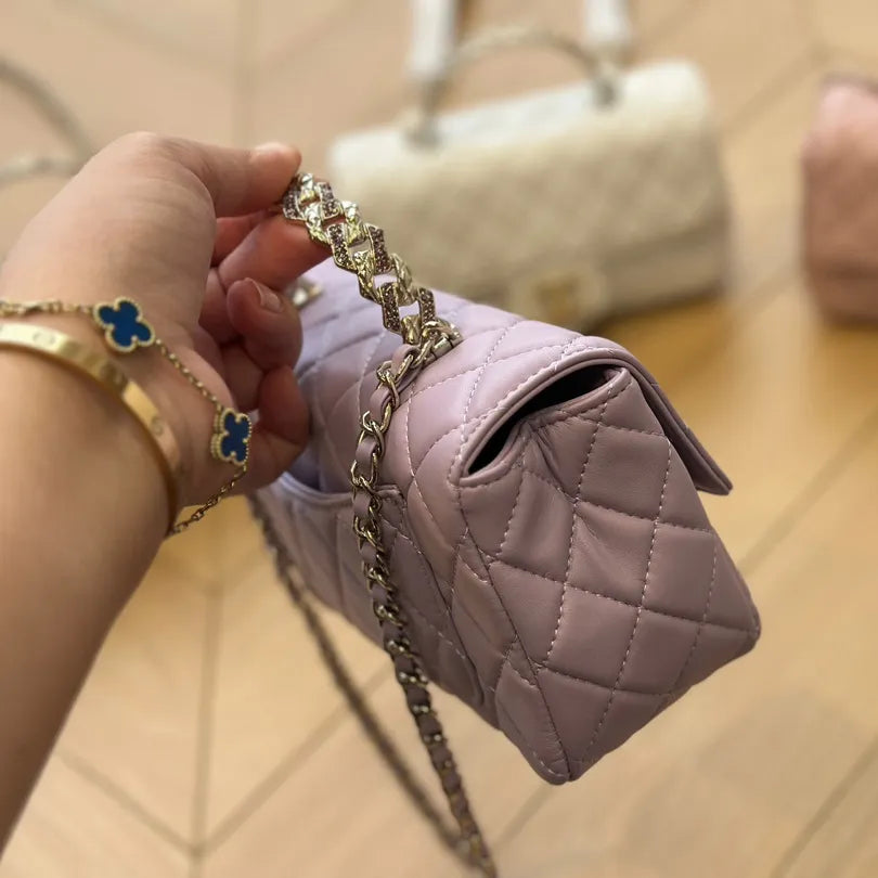 Mini Flap Bag with Top Handle C33999