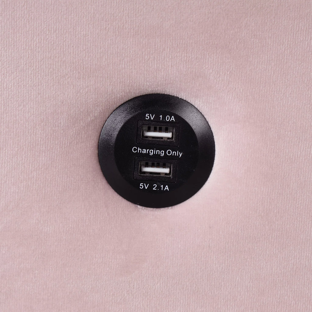 Convertible Sleeper Sofa Bed with Cup Holder and USB Charging Ports P7290