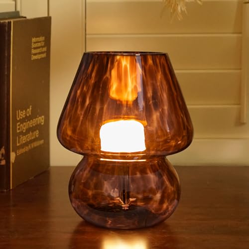 Mushroom Small Bedside Table Lamp with 3 Temperature LED Bulb P747