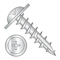 #8 x 7/8 Deep Thread Wood Screws Phillips Round Washer Head Zinc Type 17 Point M270