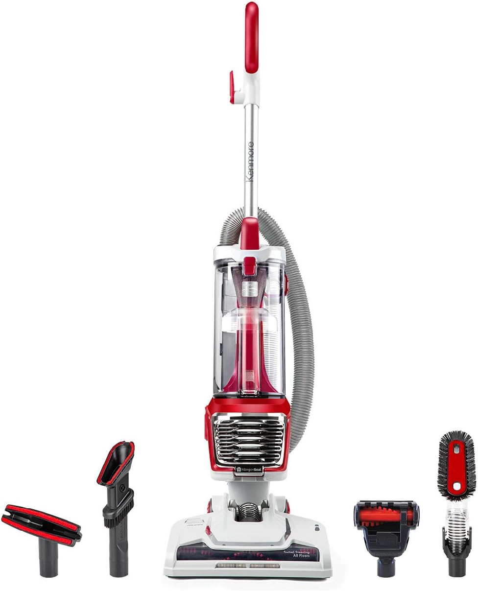 Bagless Upright Vacuum with HEPA Filter, 4 Cleaning Tools S7629