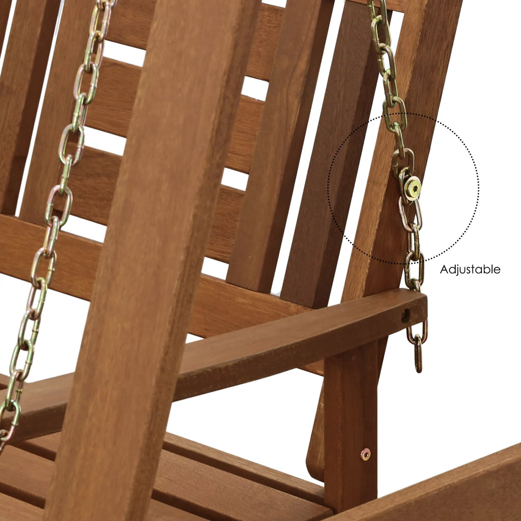 Hardwood Hanging Porch Swing with Stand T31265