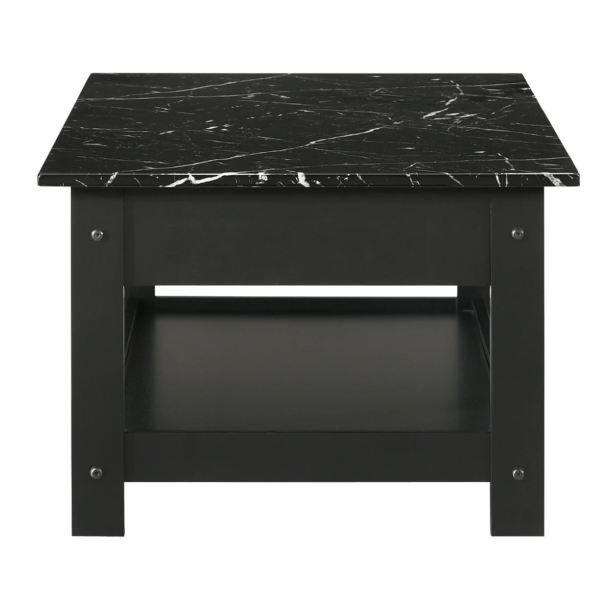 Black 3-Piece Wood Coffee Table Set N8014