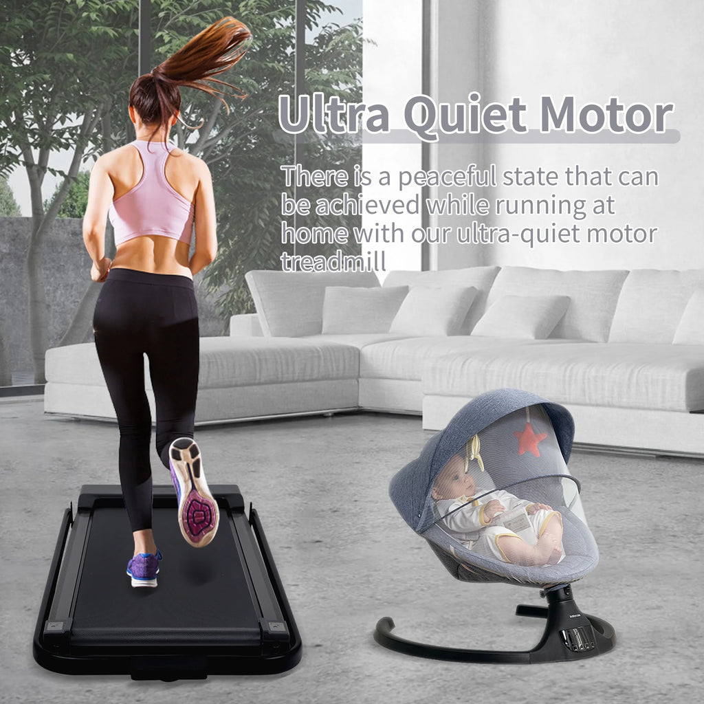 Portable Foldable Walking Treadmill with LED Display M662446