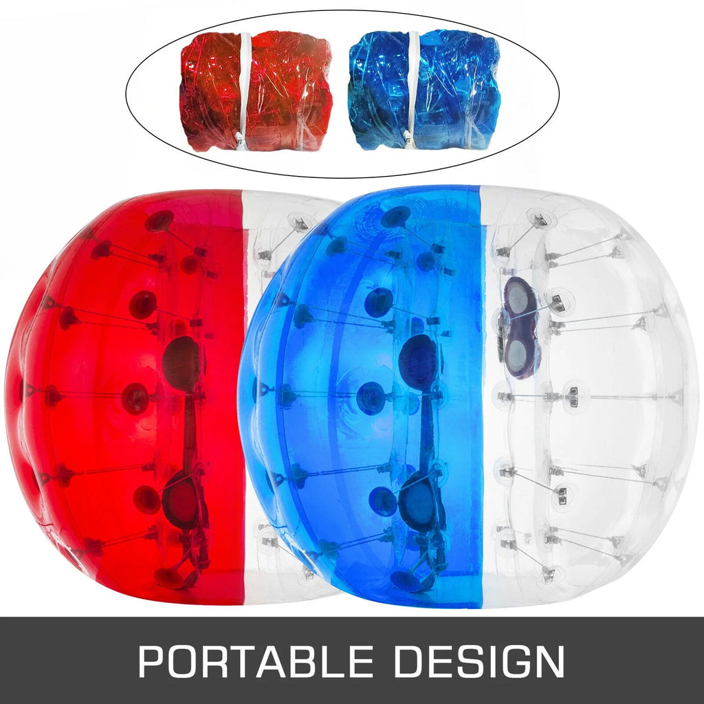 2PC Inflatable Bumper Balls 5 ft Diameter Red & Blue D540960