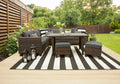 5-Piece Outdoor Wicker Dining Sectional Set J508990