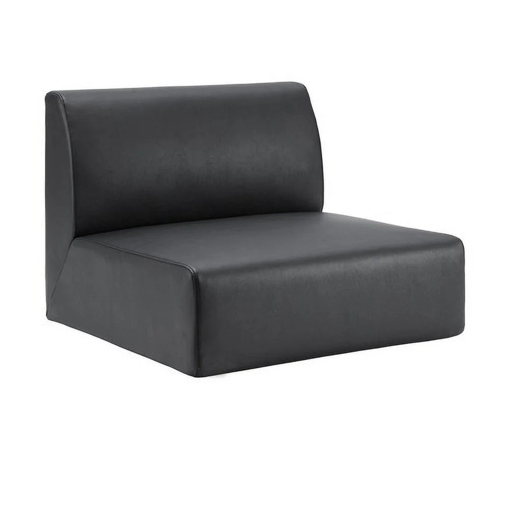 Single Seat Sofa Polyurethane Black B472