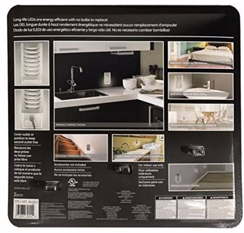 LED Nightlights 3 Pack Brushed Nickel Auto On/Off F947