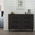 6 Drawer Double Dresser Gray N324