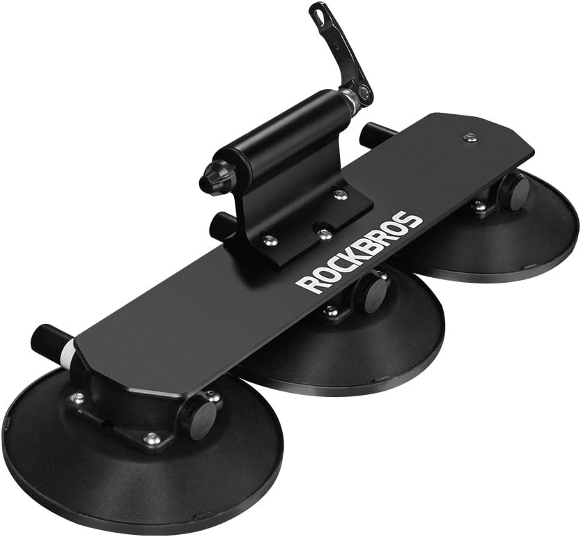Suction Cup Bike Rack for Car Roof Top Aluminium Alloy Bike Carrier 2 Bikes N17216