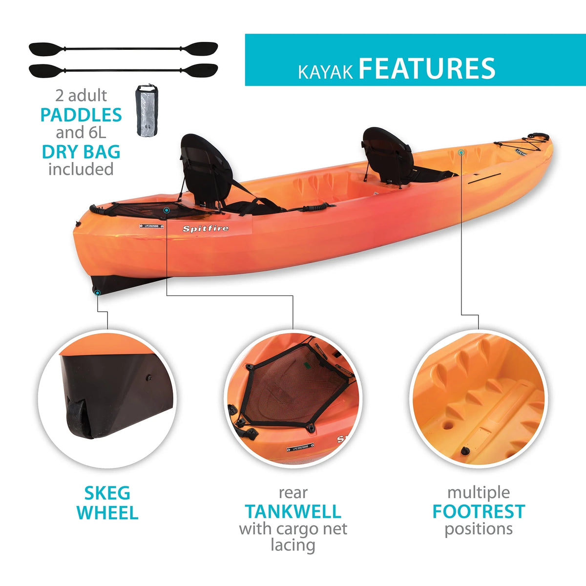 Lime Green Tandem Kayak V77200