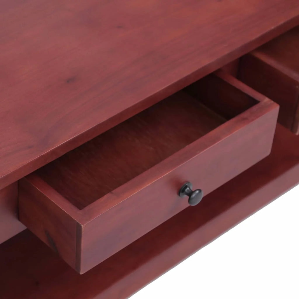 Brown Solid Mahogany Wood Coffee Table W17063