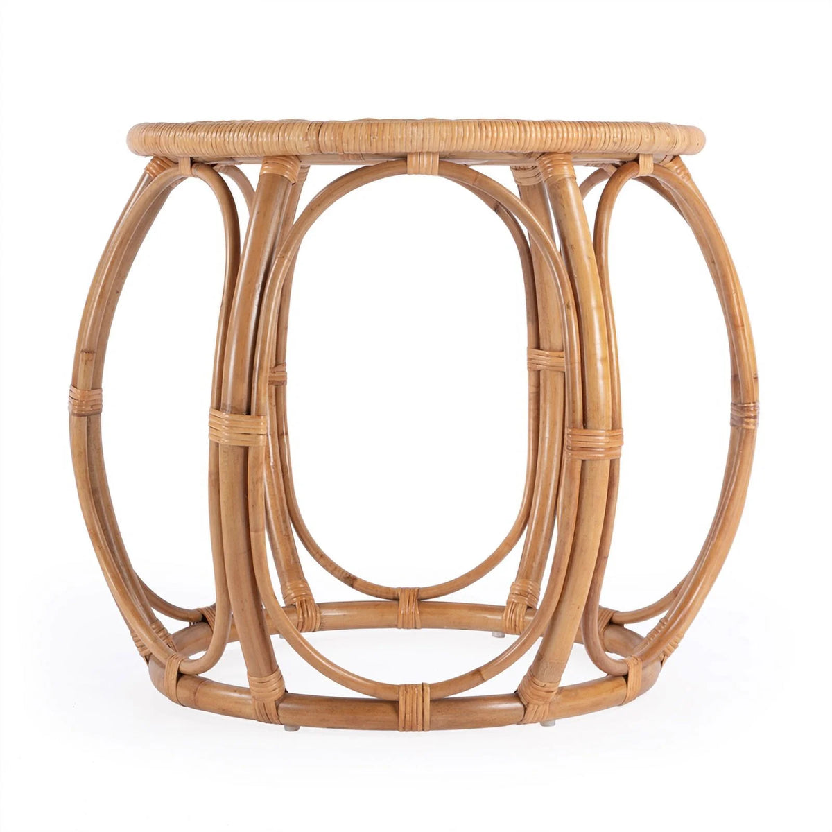 Woven Rattan Round End Table P445