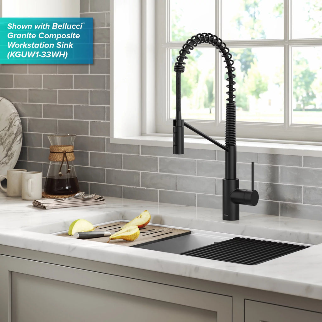 Matte Black Touchless Pull-Down Kitchen Faucet L88861