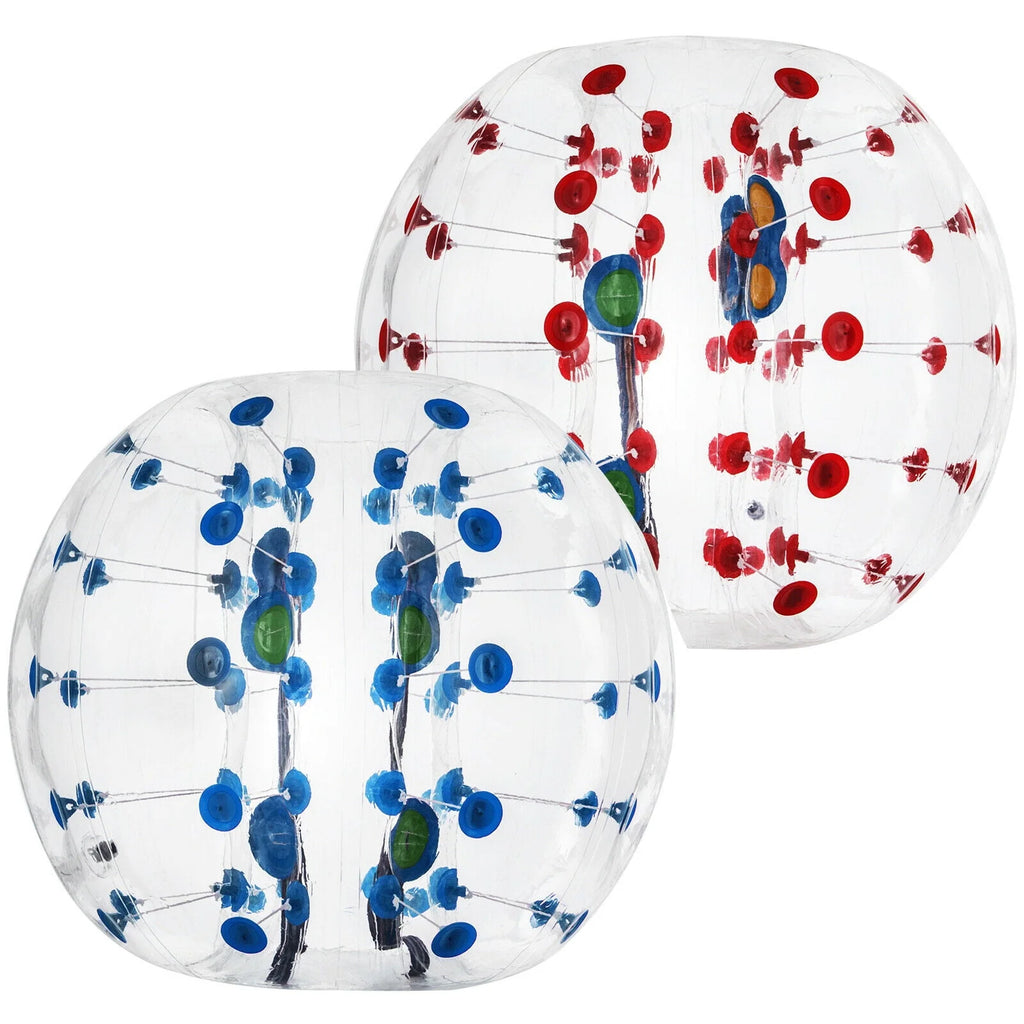 2PC Inflatable Bumper Balls 5 ft Diameter Red & Blue D540960