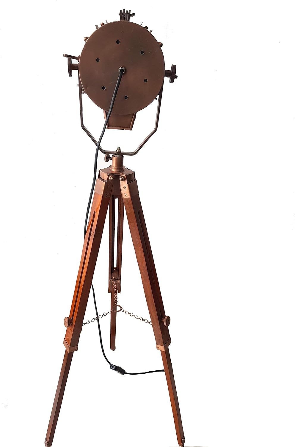 Vintage Nautical Searchlight Tripod Lamp A44189