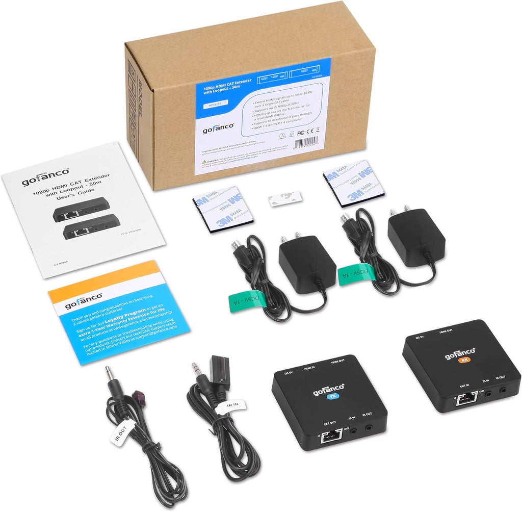 HDMI Extender Ethernet to HDMI Adapter 164ft 1080p S971