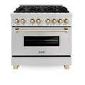 36 In. Gas Range with Electric Oven in Stainless Steel U18226