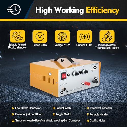 600W Electric Spot Welder with Foot Switch Y918310