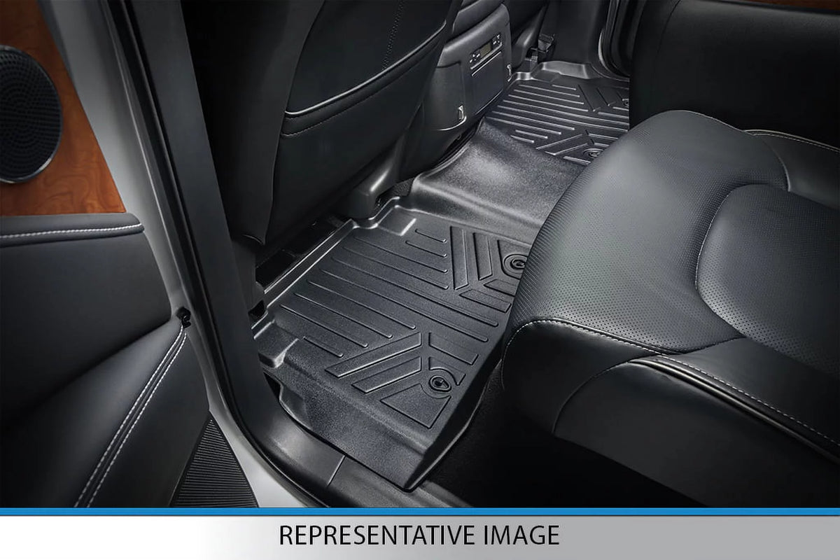 Black Floor Mats Liner Set with 2nd Row Bench Seats D198404