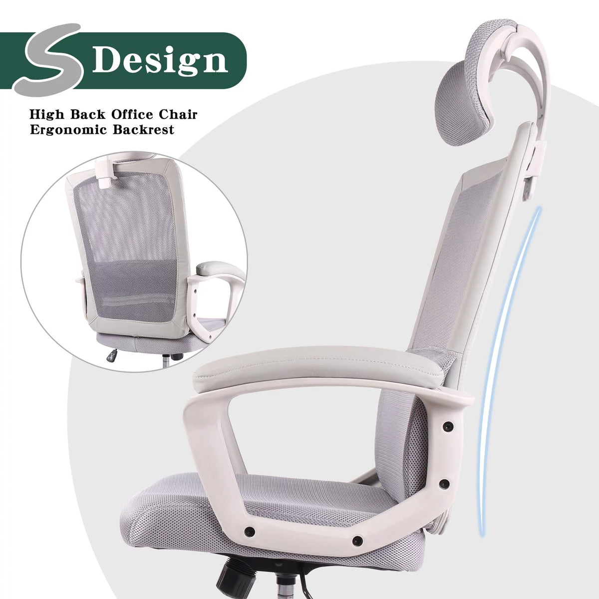 High Back Swivel Office Chair S1660