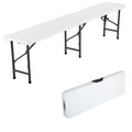 6FT Folding Bench with Carrying Handle, White F886371