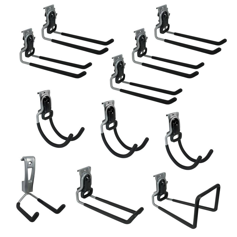 11 Piece Garage Rail Accessory Bundle S1061
