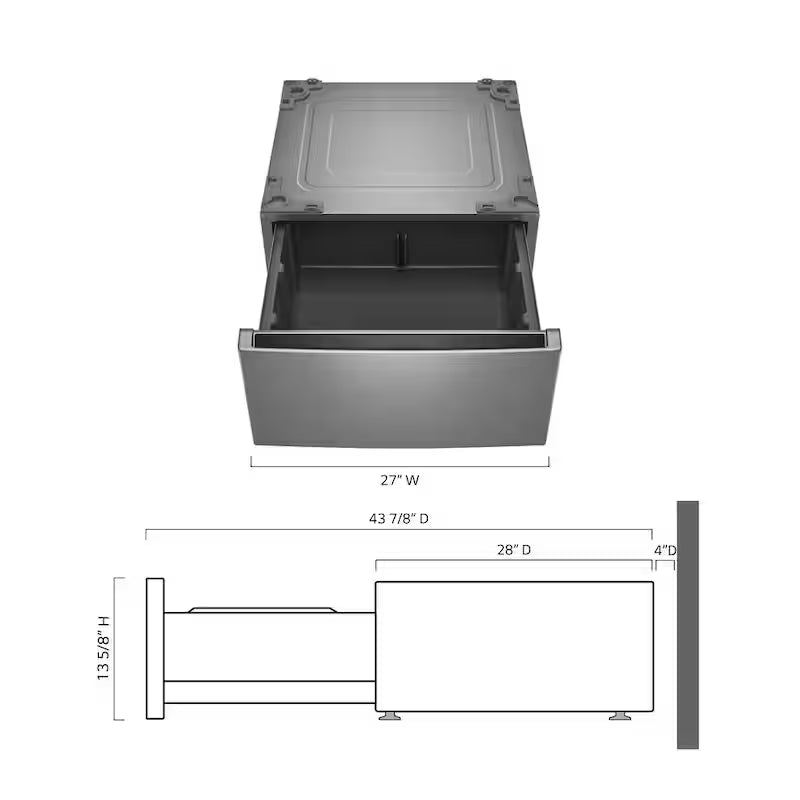 27 in. Laundry Pedestal with Drawer A107703