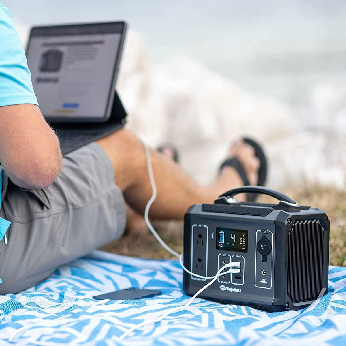 280Wh Portable Power Station with 110V/300W AC Outlets G35970