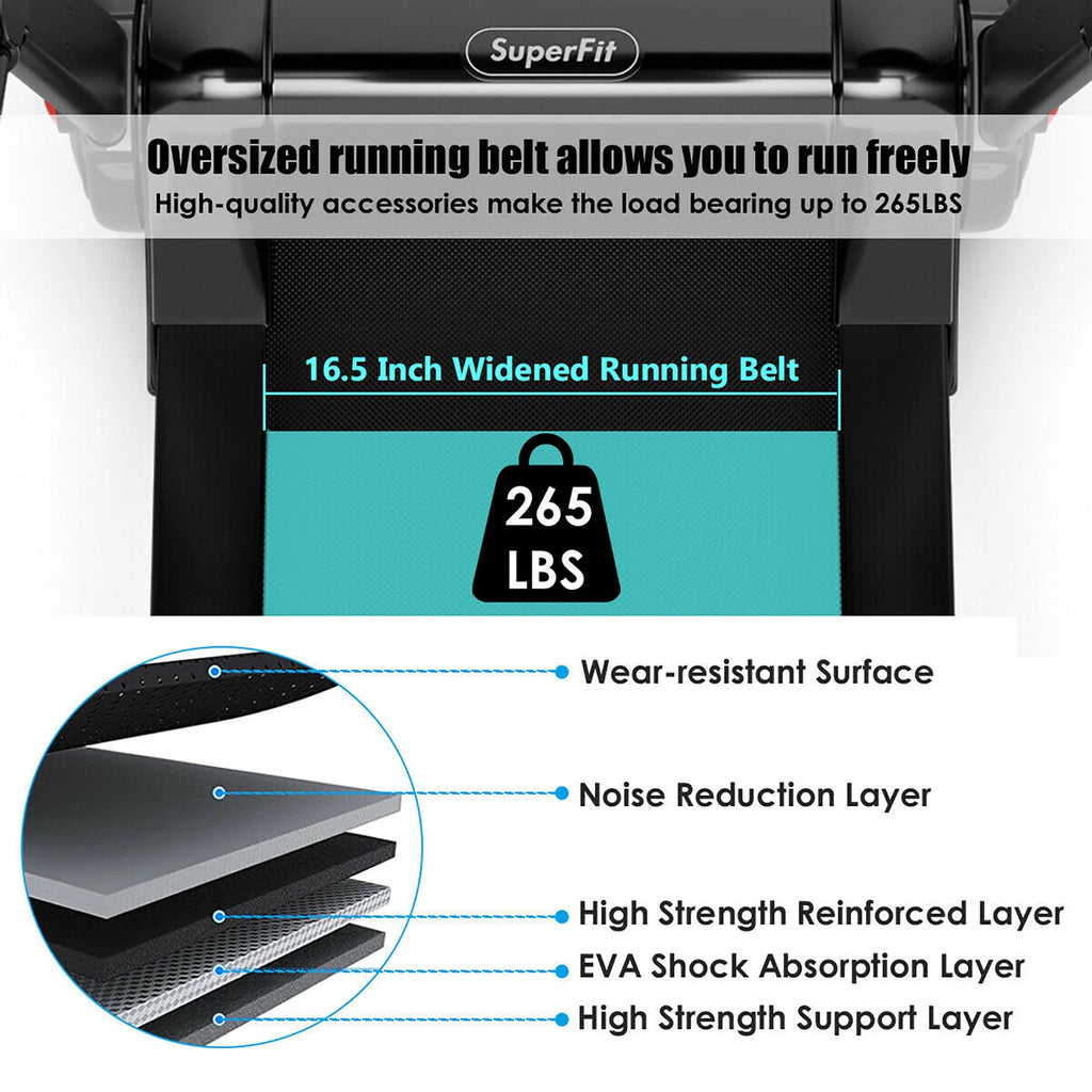 2.25HP Folding Electric Treadmill G7916