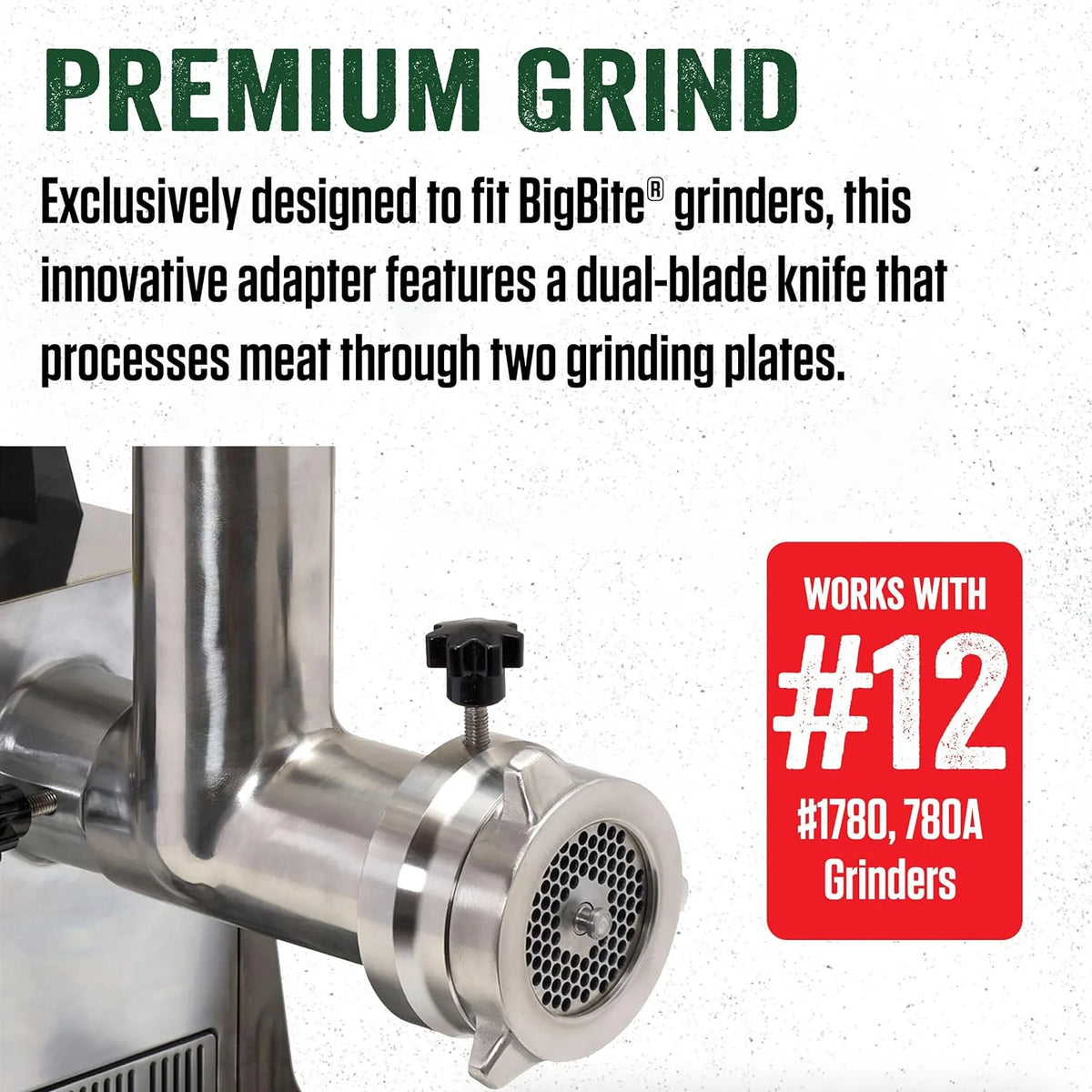 Stainless Steel Meat Grinder Attachment D8943