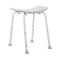 Bath Bench Aluminum Frame Plastic Seat 19.25 in N20792