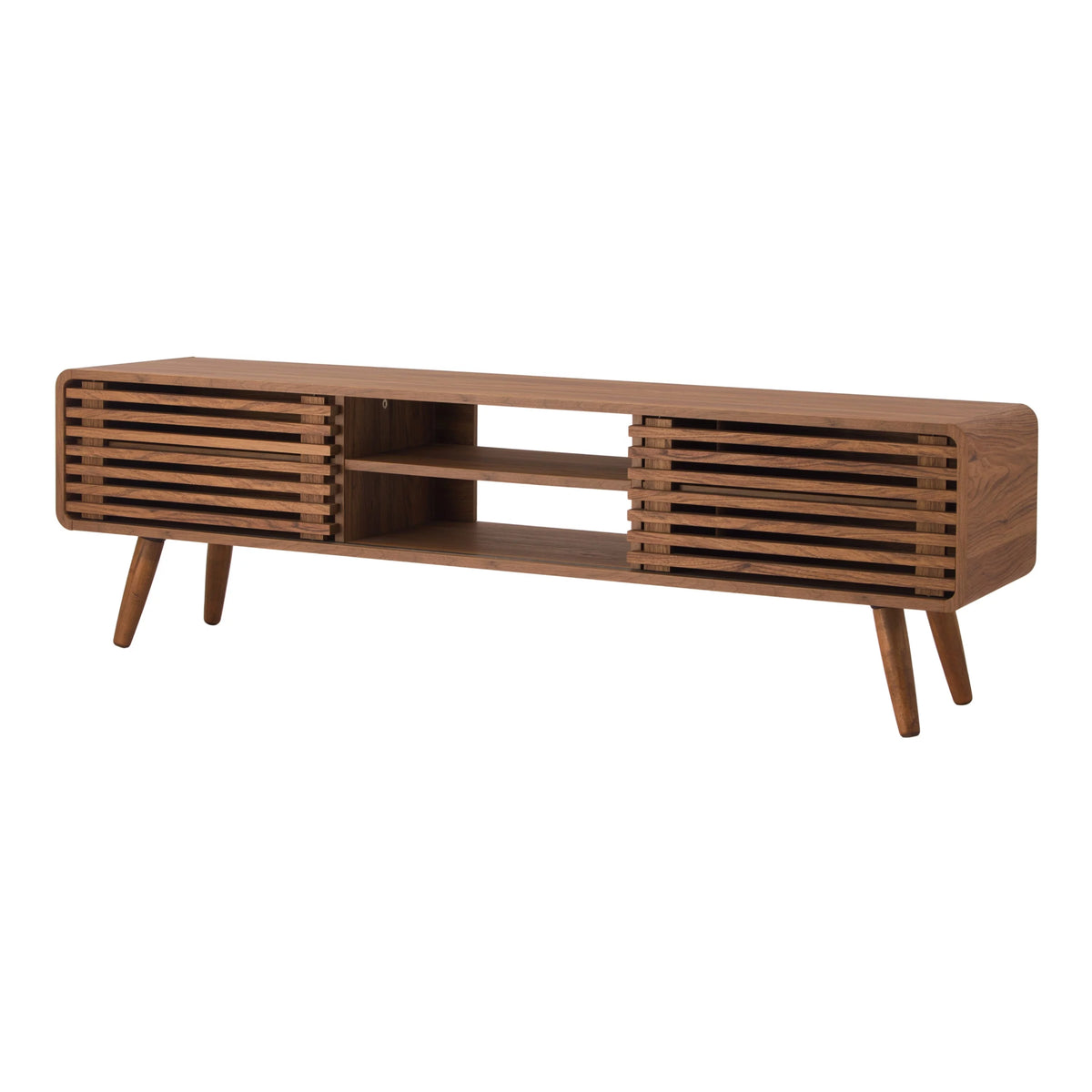58" Slat Low TV Stand A610749