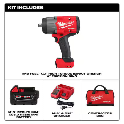 18V Lithium-Ion Brushless Cordless 1/2 in. Impact Wrench Kit K41173