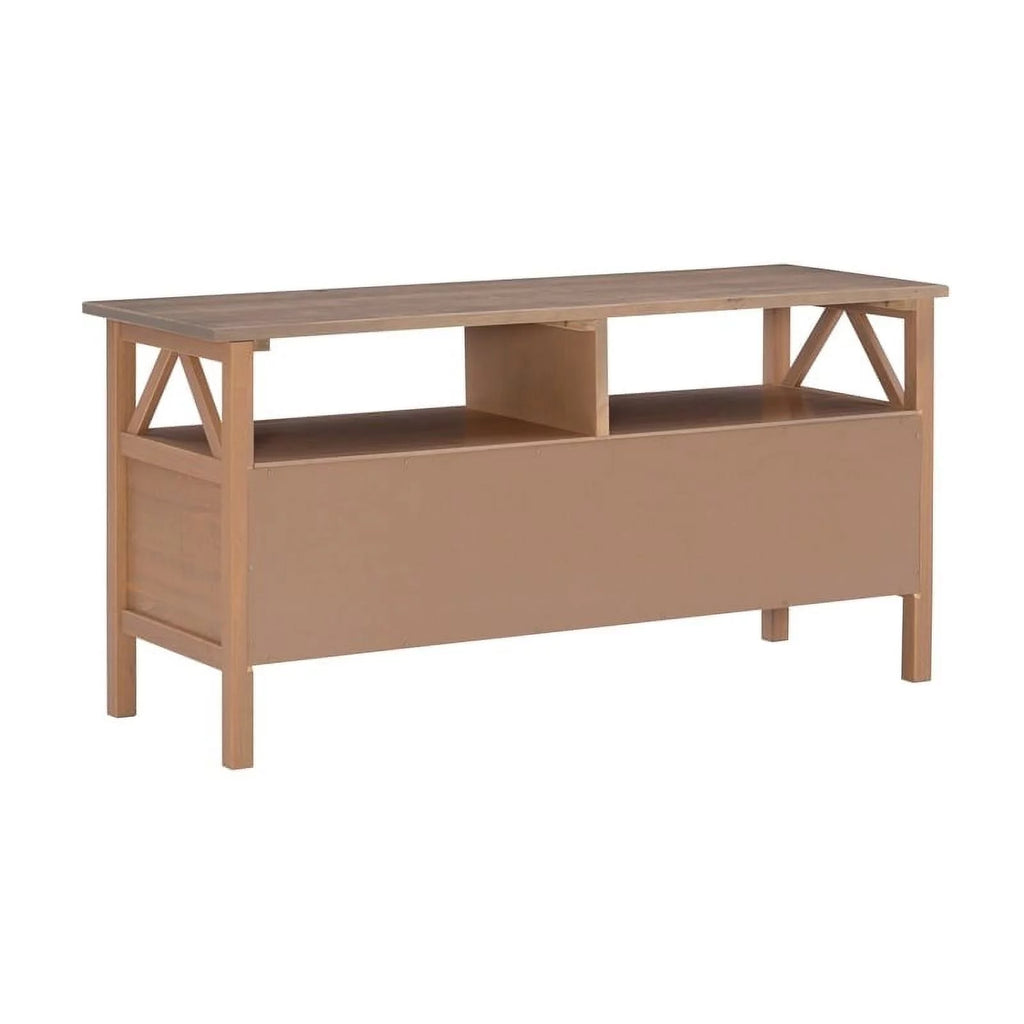 Rustic Gray Wood TV Stand P548