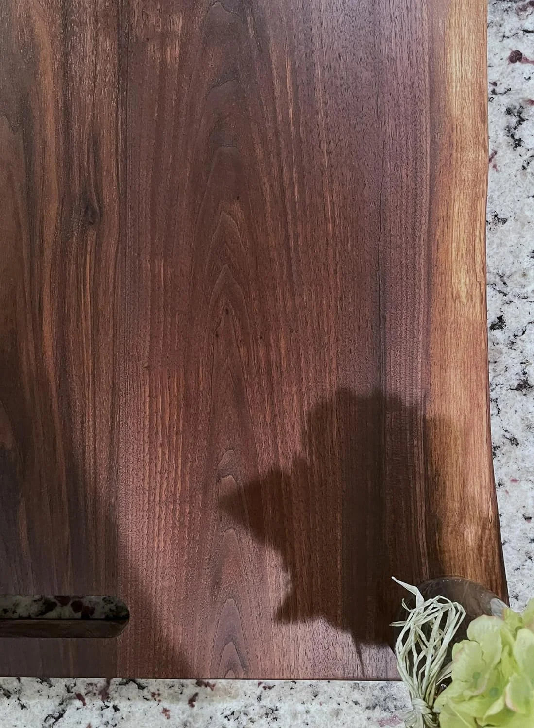 Black Walnut Double Live Edge Wood Charcuterie Board O6560