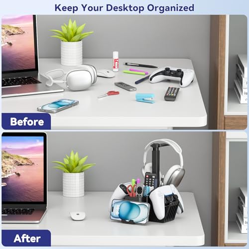 Controller Holder with Headphone Stand and Phone Holder D778