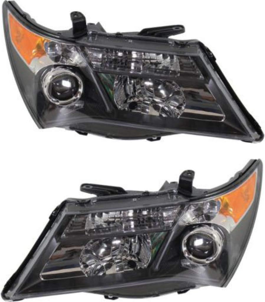 2007 2008 2009 Acura MDX Headlight Assembly Passenger HID Type Black Housing U223