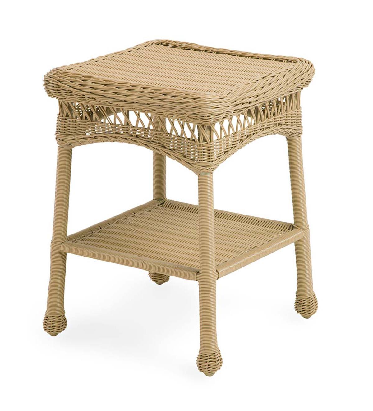 Resin Wicker End Table D118785