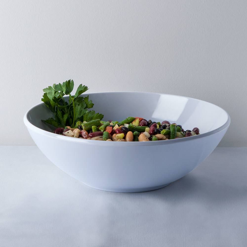 White Round 3 Qt Melamine Bowl 4/Pack C103300