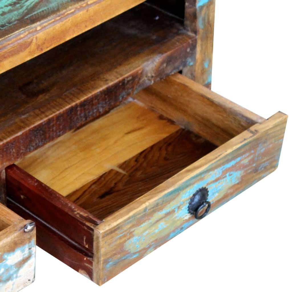 TV Cabinet with 3 Drawers Solid Reclaimed Wood D65729