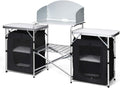 Portable Aluminum Camping Kitchen Table with Sink L735884