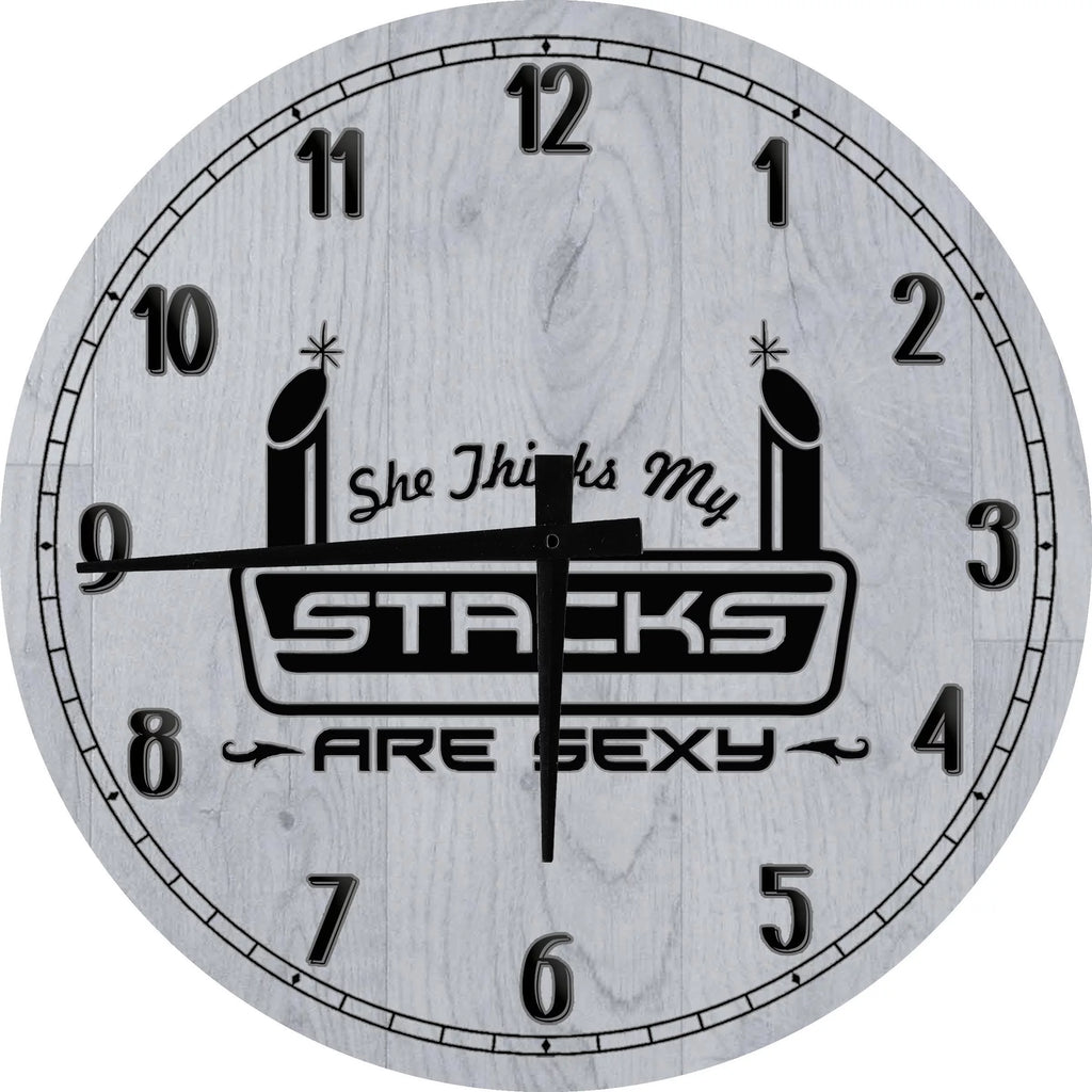 Round Wood Wall Clock 12 inch O33699