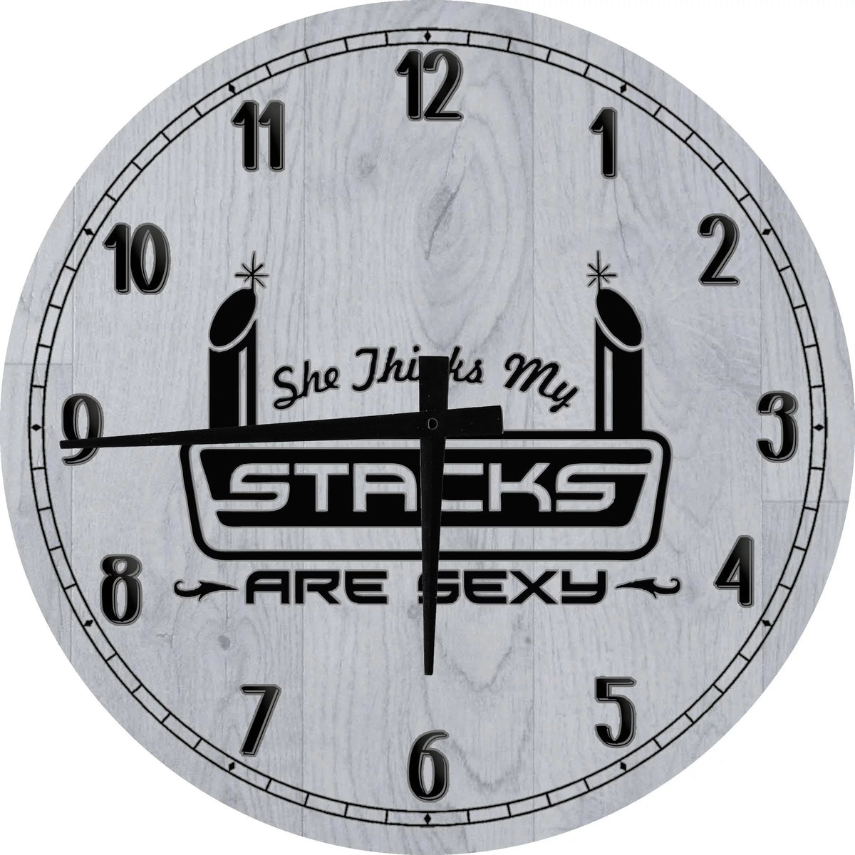 Round Wood Wall Clock 12 inch O33699