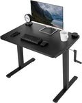 Manual Height Adjustable 36 X 24 Inch Black Standing Desk C64050