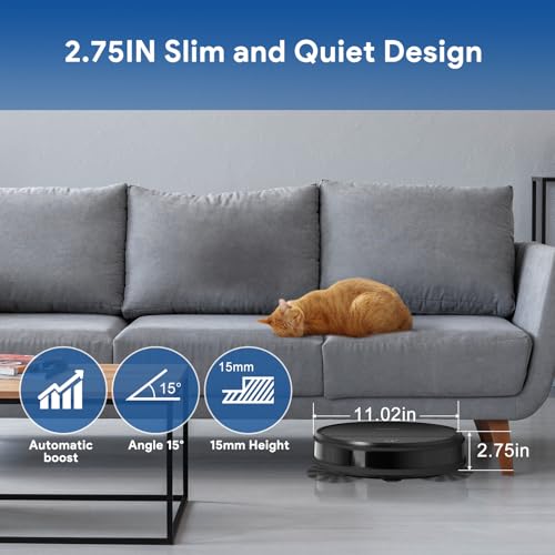 2-In-1 Robot Vacuum and Mop with Gyroscope Navigation X86822
